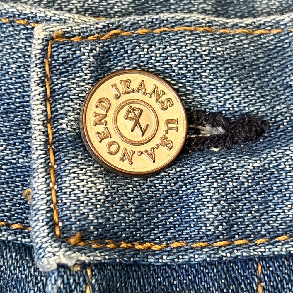 Noend Slim Straight Button-fly Crop Jeans - Size 30 -100% cotton - USA Made - Picture 9 of 12